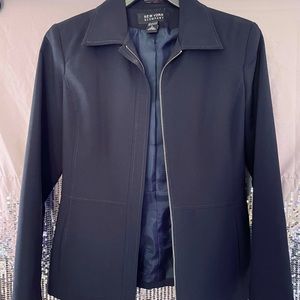 New York & Co. Black Zip up Dress Jacket Size 2